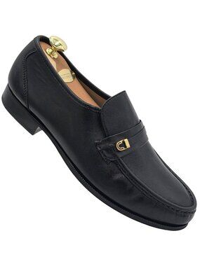 Florsheim Imperial Como 10EEE Black Nappa Leather Dress Shoe Moc Toe Bit Loafers